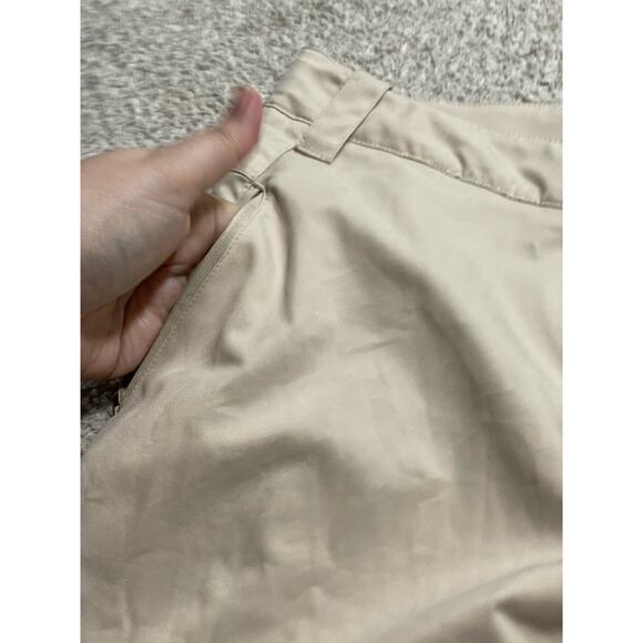 Nike Performance Pants Womens Small Golf Hiking Stretch Zip Pocket Cream Khaki - Picture 7 of 16